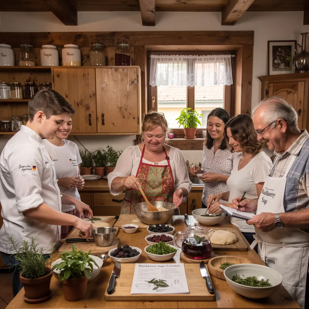 Zsálya levelek, amelyek hangsúlyozzák a tea fűszeres természetét.